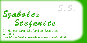 szabolcs stefanits business card